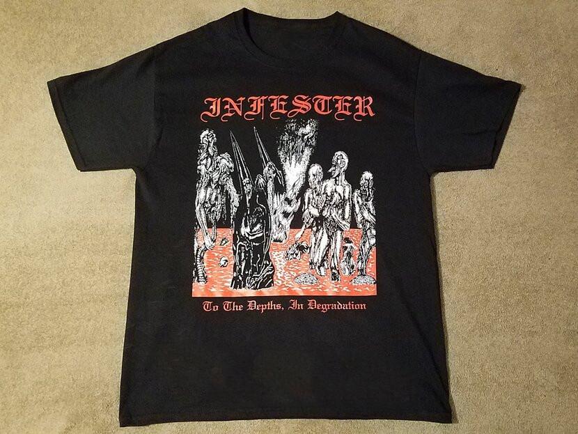 

Infester Band To The Depth In Degradation T Shirt Full Size S-5XL K823 Unisex T-Shirt XXL
