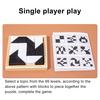 1 Set Verstecktes Puzzle Baustein Spielzeug Denksportaufgabe Schwarz Weiß Holzblock Brettspiel Kleinkinder Farbform Lernen Fokus Training STEM Pädagogisches