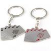 1PCS Unisex Keyring Creative Poker Key Holder Men's Car Keychains Versatile Key Ring Metal Key Chain Accessories
