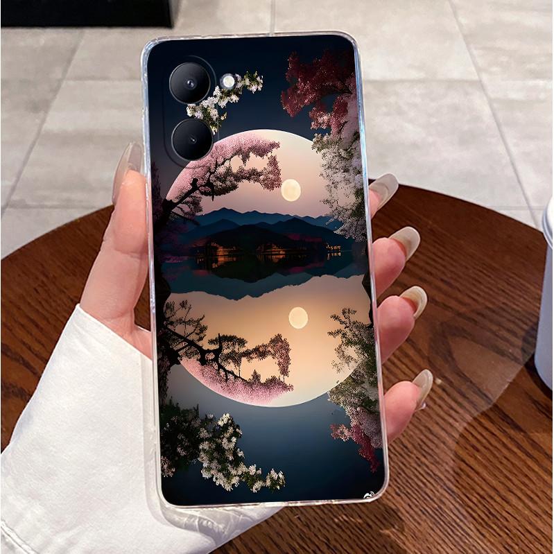 For Realme C33 4G Case RMX3624 Soft Clear Silicone Luxury Cute Love Rabbit Funny Pattern Casing For Realme C33 Back Cover Bumper