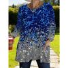 Women's Long-sleeved Round-neck T-shirt, Suitable for Spring, Autumn and Winter Seasons. It Has Pockets and Print Designs. Machine Washable.