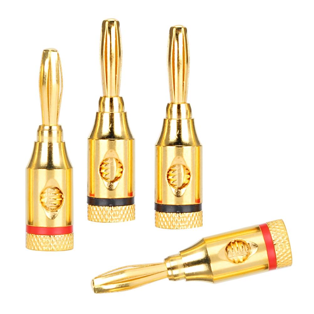 Conector cablu difuzor audio placat cu aur, cupru pur, mufă banană