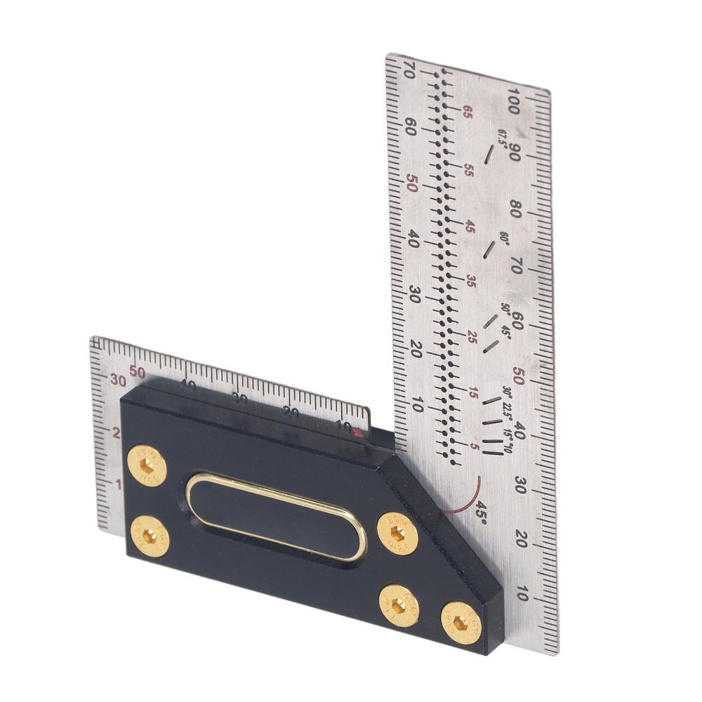 High Accuracy Carpenter Square 100mm / 3.94in Framing Ruler Try Square For Woodworking Projects