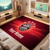 Tappeto in Cristallo di Velluto Personalizzato Bayern Monaco, Stampa Testo Nome Personalizzato, Logo Calcio Morbido Antiscivolo Tappetino per Pavimento Decorazione Casa Regalo