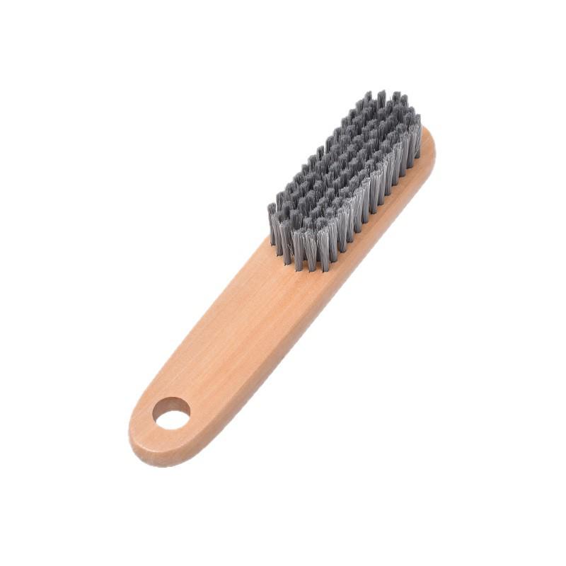 Soft Bristle Shoe Brush - Gentle, Multi-purpose Lotus Wood Brush for Cleaning Shoes and Clothes