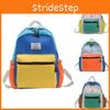 Trendy Lightweight Kids Backpack Unisex Stylish Color Block Design Nylon Material