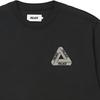 Palace FW21 Slub Crew Neck Sweatshirt with Triangle Logo Print Unisex Sweatshirt Black P21CS067
