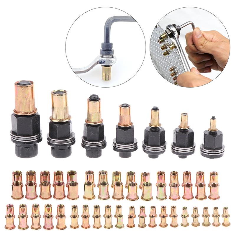 11 Stück/Set M3 M4 M5 M6 M8 M10 M12 Hand-Nietzange Mutter-Adapter Werkzeug für Heimrenovierungen und Autoreparaturen