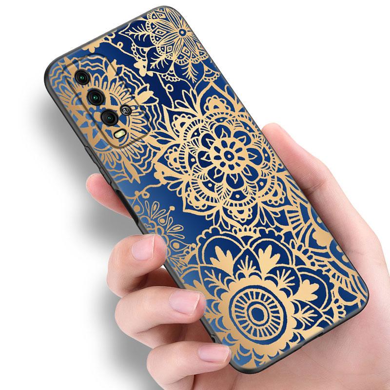 Mandala Chakra Yoga Phone Case For Xiaomi Redmi Note 5 6 9T K20 K40 K50 Pro 7A 8A 9A 9C 9i 10A 10C A1 S2 Soft TPU Black Cover