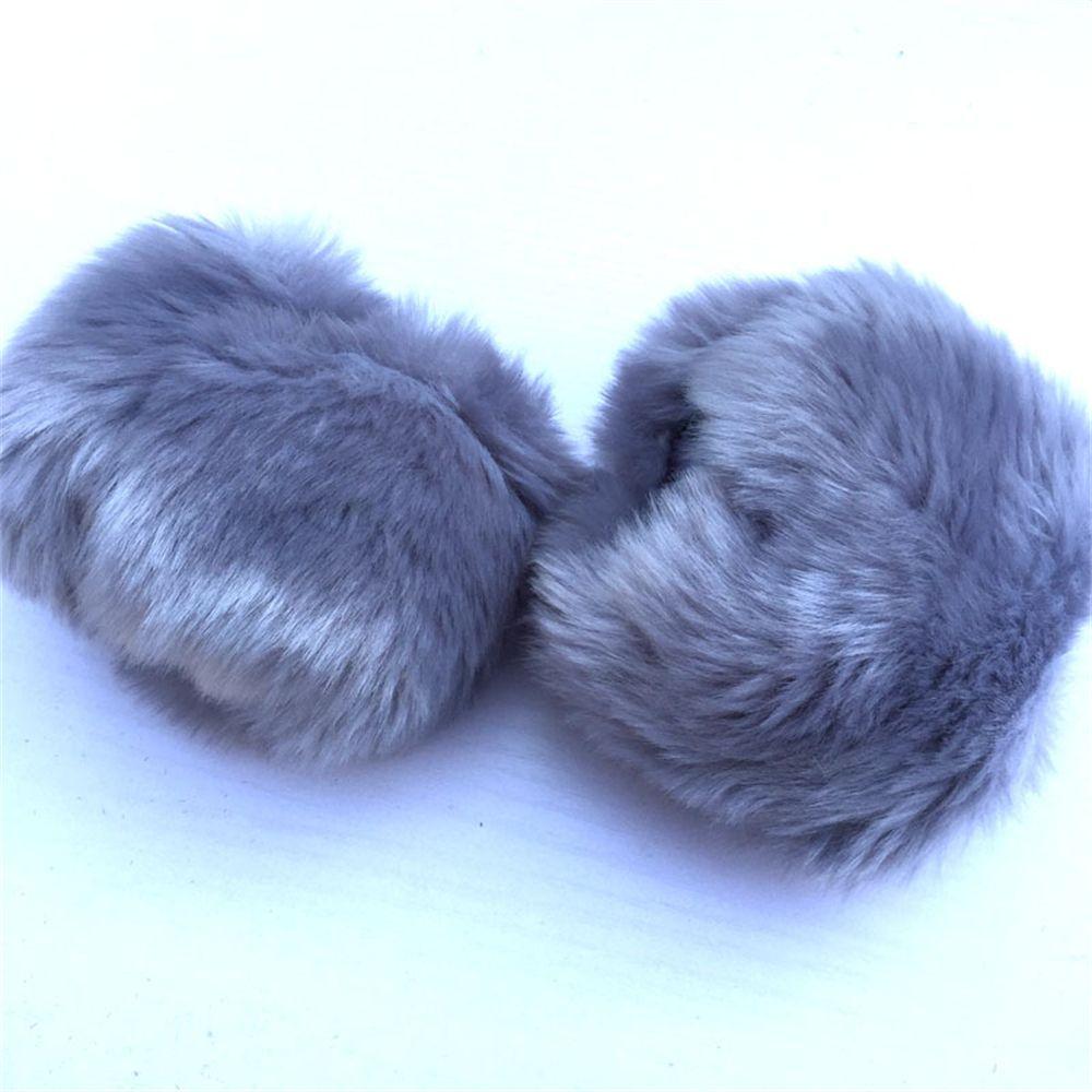 Windproof for Wool Coat & Jackets Clothing Accessories Furry Wrist Cuff Arm Warmer Warm Furry Wristbands Faux Fur Wrist Cuffs