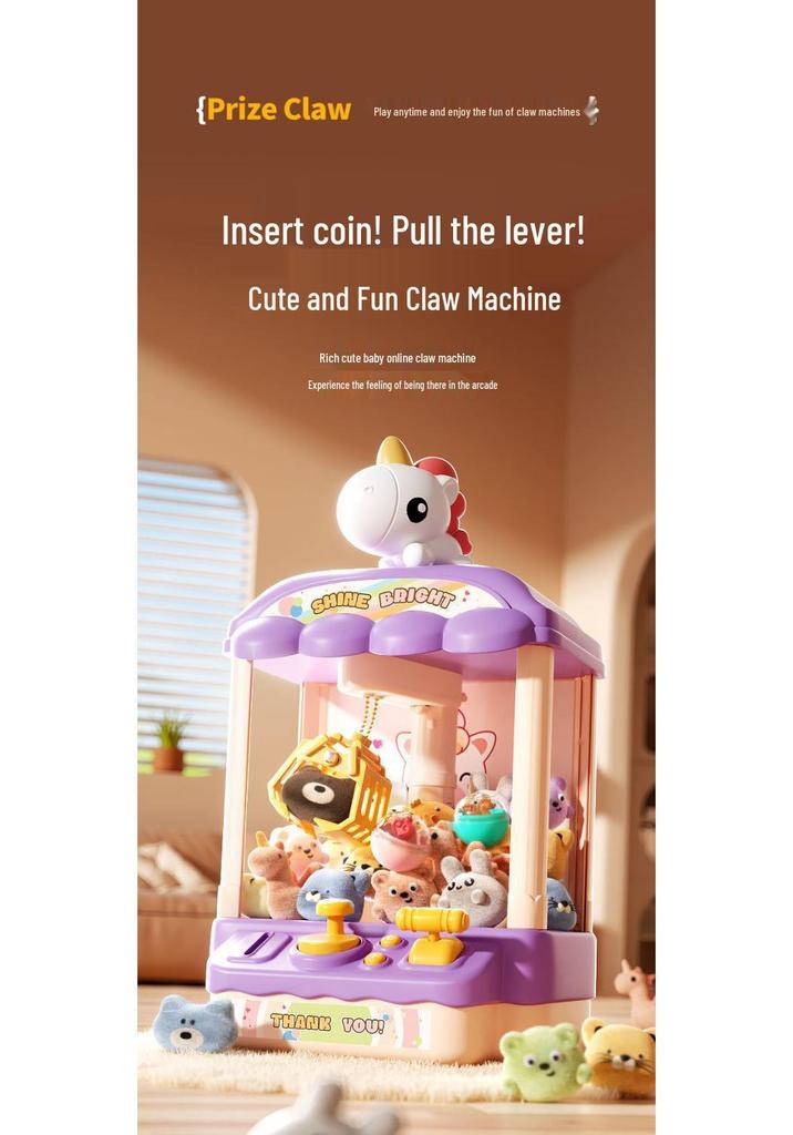 32cm Electric Dual Power Claw Machine Toy for Kids