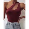 Sleeveless Diagonal Shoulder Vest Top Sleeveless Oblique Shoulder Small Tank Top Top T-shirt