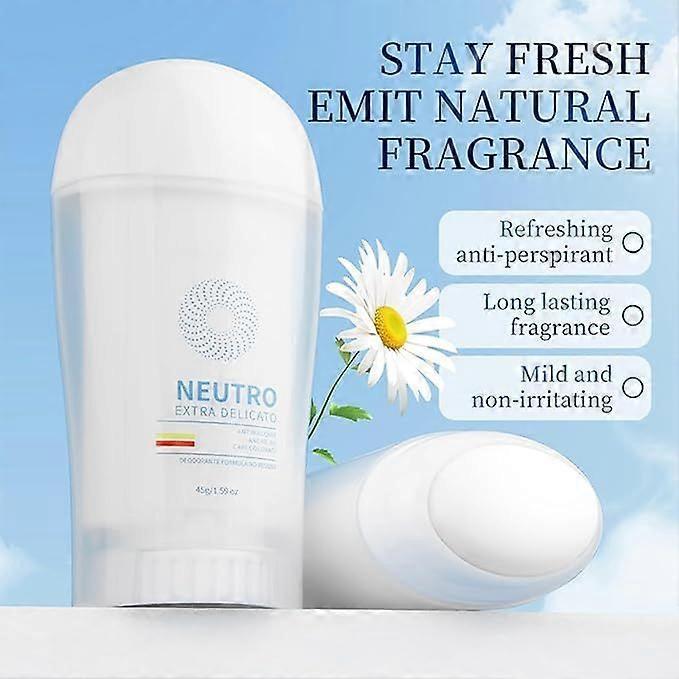 Antiperspirant Women's Deodorant Stick with Triple Moisturising-12H Sweat & Odour Protection Natural Deodorant - Against White Marks for Men & Women