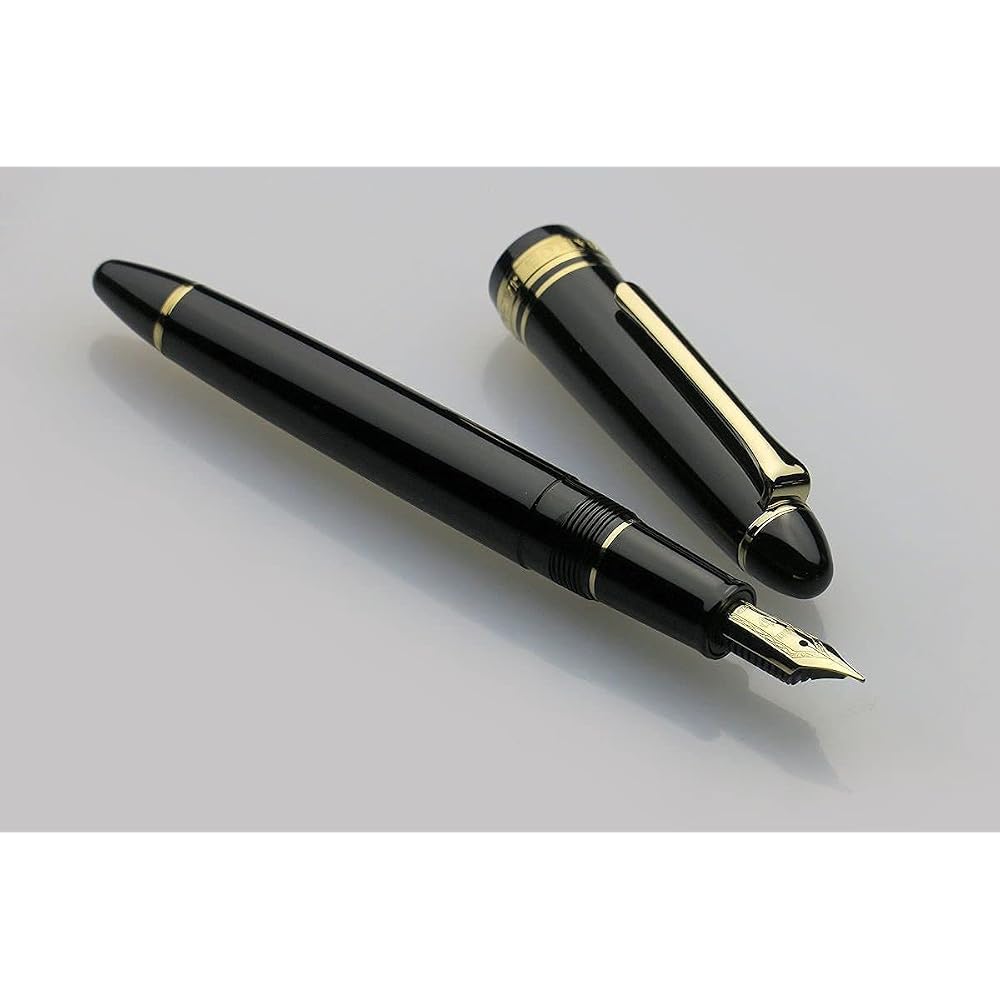 Sailor Fountain Pen Profit Casual Gold Trim Black Medium 11-0570-420