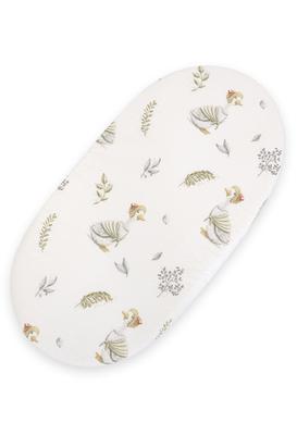 Katoenen laken voor wiegje Boho gondel kinderwagen 75x35 cm - Ganzen