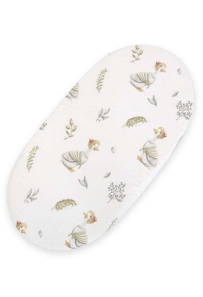 Lenzuolino in cotone per culla Moses, passeggino gondola stile Boho 75x35 cm - Oche