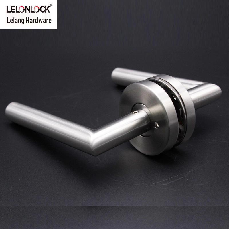 Australia Stainless Steel Bathroom Lock with Emergency Button and Bent Tube Handle