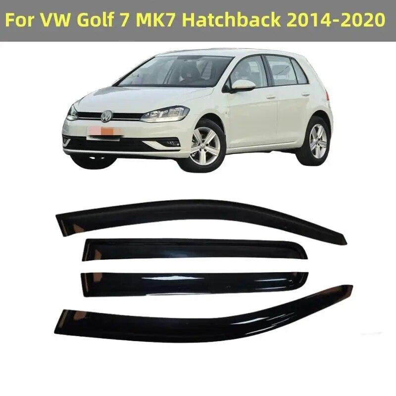 

Для Volkswagen VW Golf 7 MK7 хэтчбек 2014-автомобильный козырек на боковое окно, солнцезащитный дефлектор, защита от дождя, навесы, навесы, навесы, отделка
