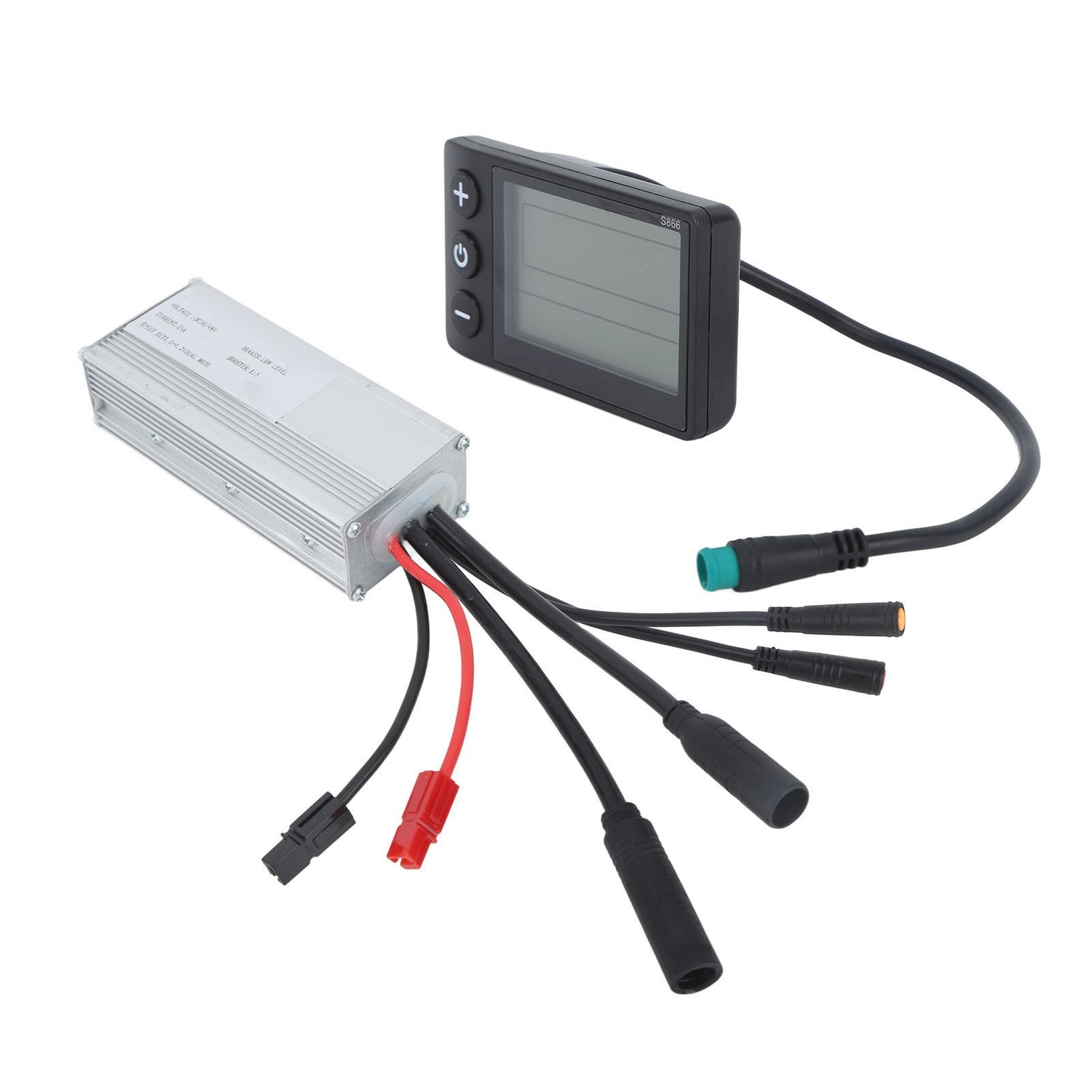 Electric Bike Conversion Kit 25A Controller Waterproof Instrument Control Panel for Electric Car Electric Scooter