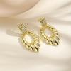Best-selling Metal Wind Earrings Simple Temperament Exaggerated Earrings High Sense of Metal Earrings.