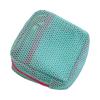 Portable Cosmetic Bag Square Mesh Storage Pouch Zipper Closure Bright Colors Mini Zipper Coin Purse Stationery Case