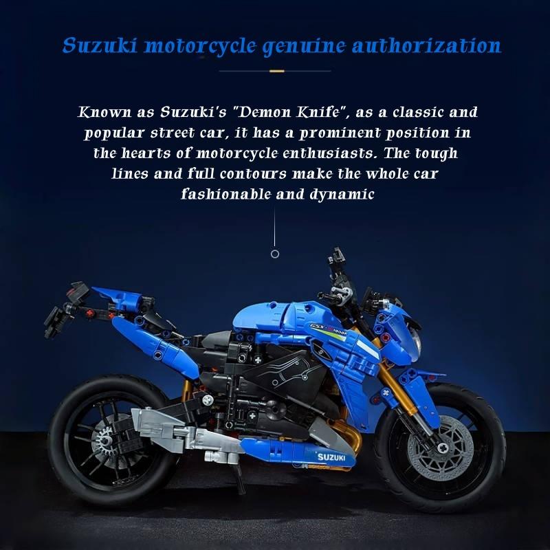 Keeppley 1: 6 Suzuki GsxS1000r Assembly Motorcycle Building Blocks  Toy Collectible Model Desktop Ornament  Holiday Gifts