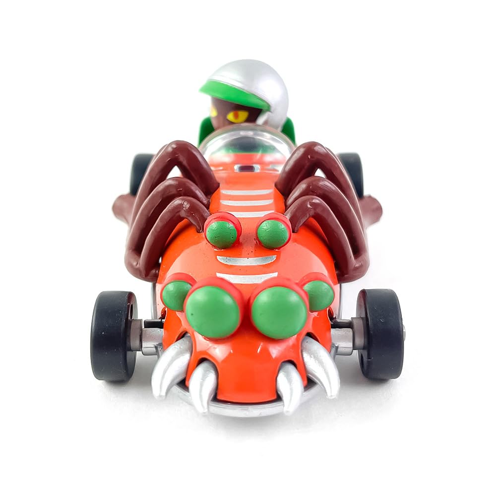 DJECO Crazy Motor Turbo Spider Sports Car Racing Car with Figures Car Suspension Educational Toy Educational Age 3 4 5 6 7 8 Boys Toddlers Baby