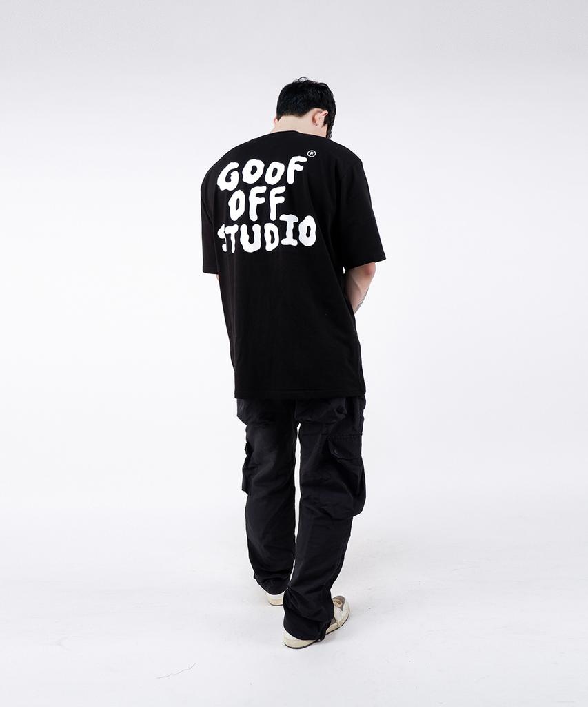 Gupeuopeuseutyudio Gofs Main Logo T-Shirt Black (White)