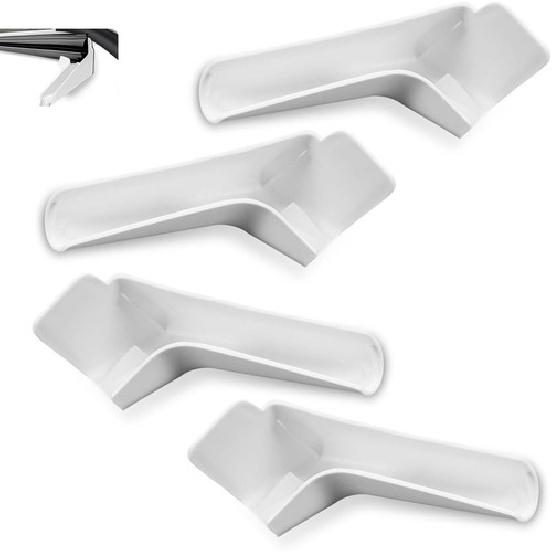 4 шт. Кровельный водосток, Желоб 4,6  X 1,4  Левая и Правая Стороны, Белый