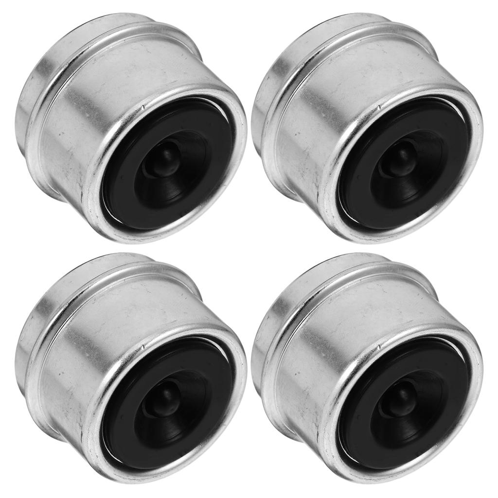 4Pcs Trailer Bearing Dust Cap Wheel Hub Grease Cap Anti- Trailer Axle Cover Trailer dust covers for Rvs TrailerReplacement