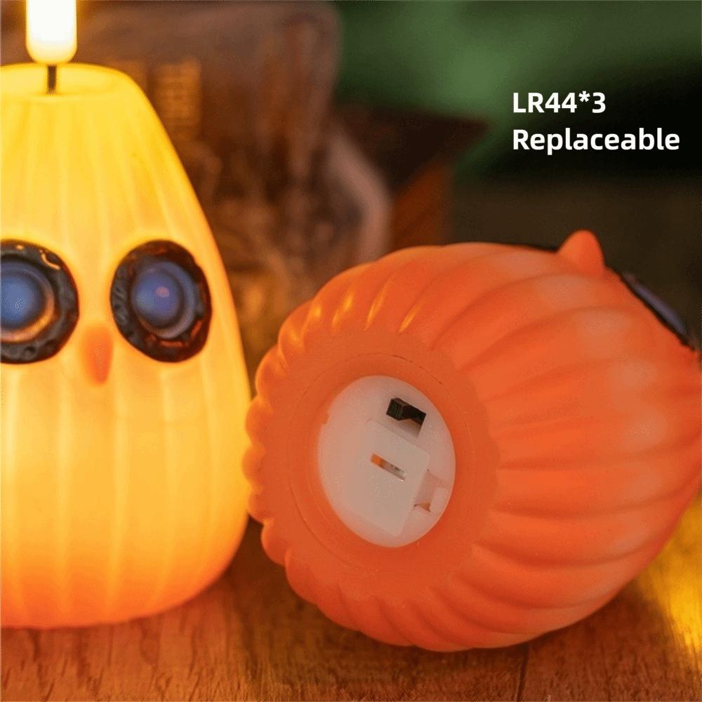 Funny LED Halloween Owl Night Light Small Creative Halloween Ornaments Cute Night Lights Bar Party Decor