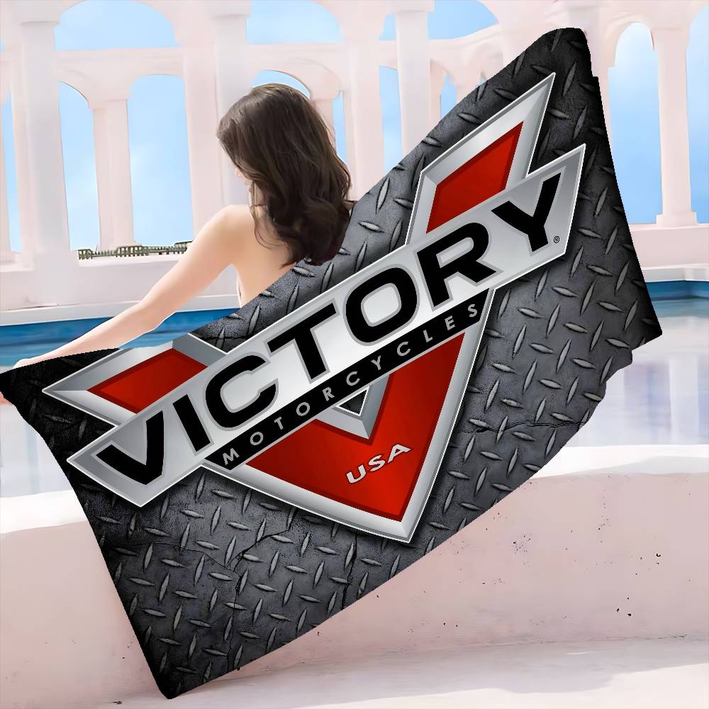 V-Victorys Motorcycles Racing Microfiber Beach Towel Absorbent Quick Dry Soft Yoga Swimming Resort Mountain Climbing Towel