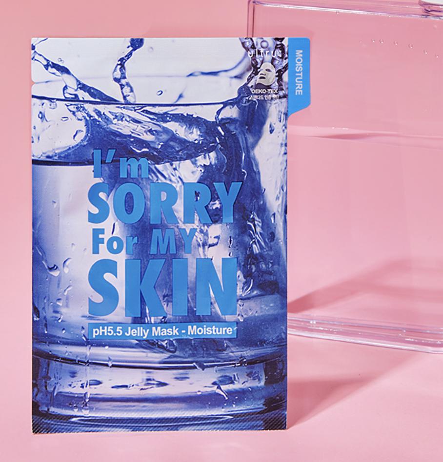 I'm Sorry For My Skin Máscara de Gel PH 5.5 Hidratação Profunda Nutritiva 33ml 10 Unidades Máscara Facial