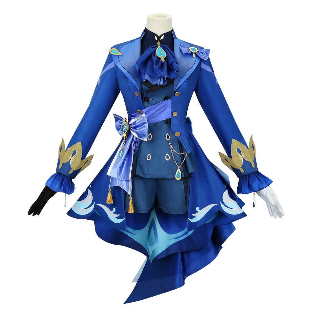 Genshin Impact Fontaine Hydro Archon Furina Cosplay Costume - Black Furina Anime Outfit