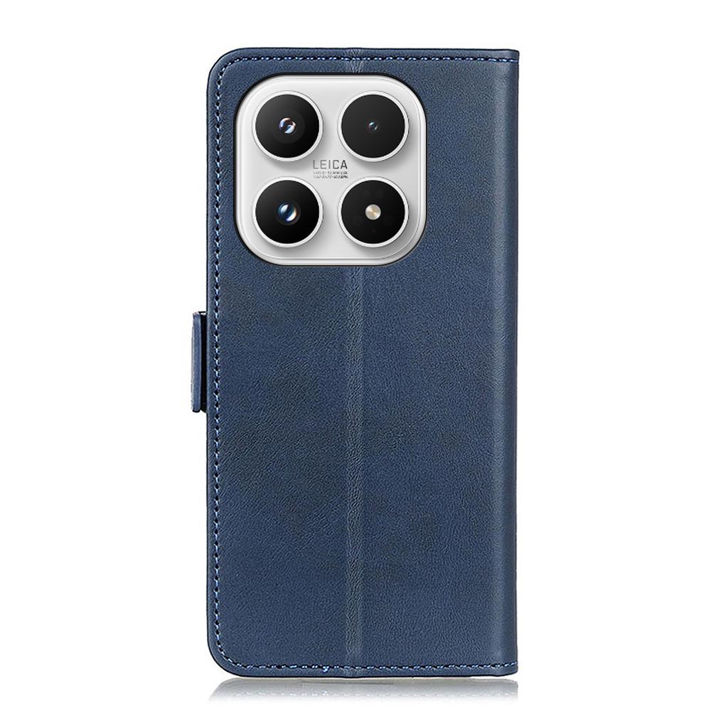 For Xiaomi 17 Case Stand Cowhide Texture Anti Scratch PU Leather Phone Cover