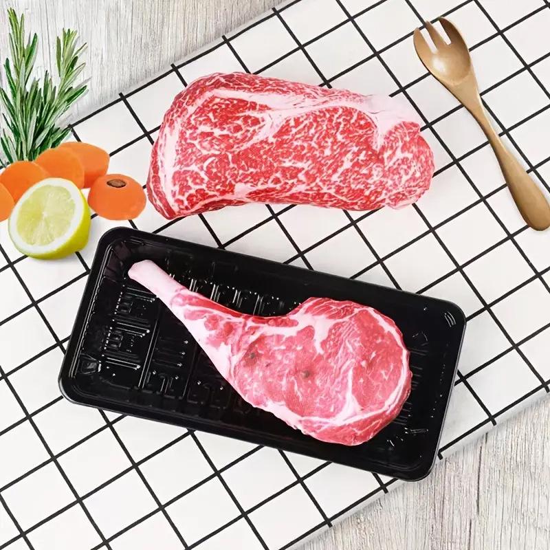 Pet Squeaky Toy Bundle: Battle Axe, Snowflake & Steak - Bite-Resistant Plush for Dog Teething & Playtime