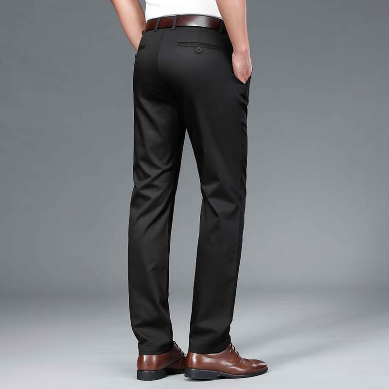 Men's Twill Tencel Blend Casual Business Trousers