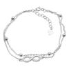 Silbernes Armband mit Zirkonia, Gewicht 2,24 Gramm (2208921)