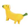 Banana Dog Sculpture Resin Funny Lovely Lightweight Banana Dog Art Decoration for Home Desktop L 20x9cm 7.9x3.5in