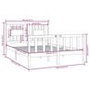 VidaXL Bed Frames White Solid Wood 140x190 Cm 3104109