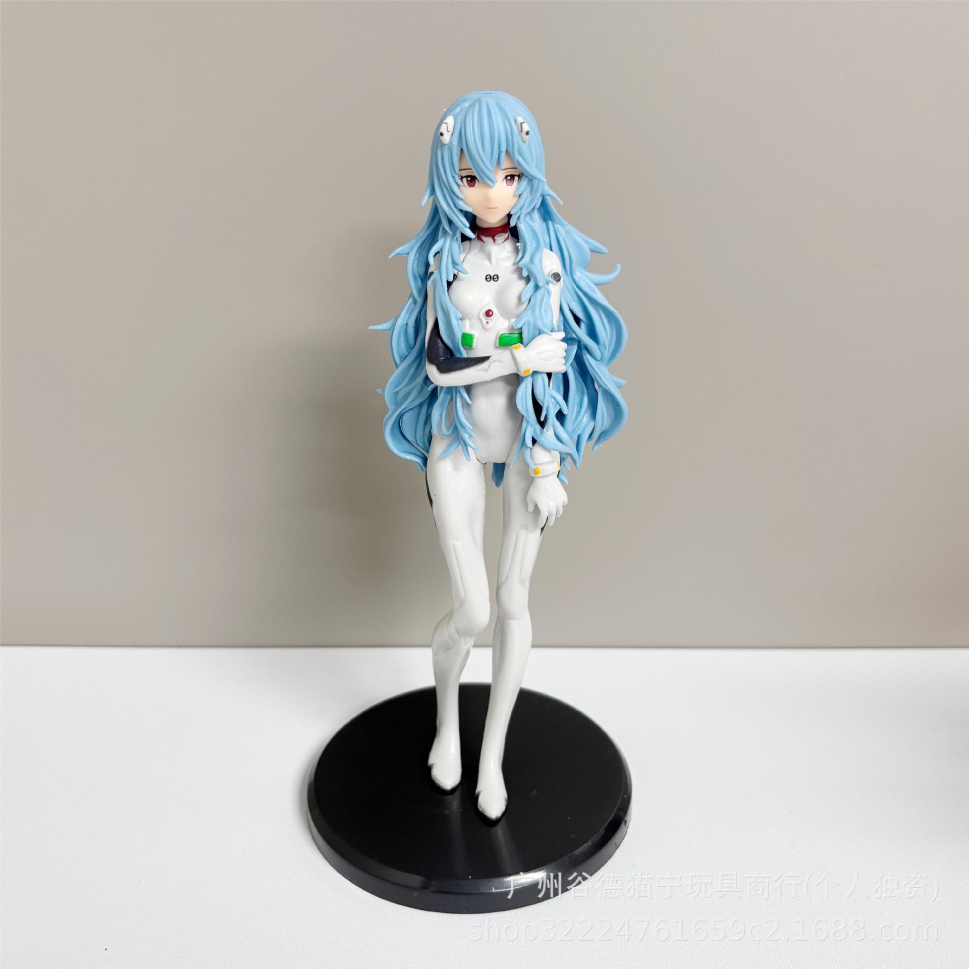Anime EVA Ayanami Rei Asuka Kawaii Figure PVC Model Toys Doll Collect Ornaments Gifts
