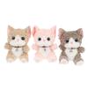 Cute Bell Cat Plush Keychain Adorable Curly Hair Kitten Stuffed Toy Soft Bag Hanging Pendant for Party Favors Souvenir