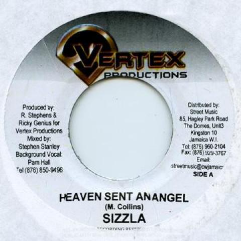

7inch Record SIZZLA / RAS FRASER - Heaven Sent An Angel / Mama Vertex 2006 Jamaica Reggae, Ska & Dub