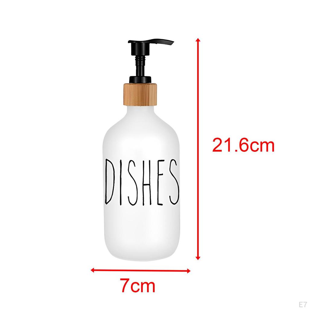 Liquid Bottle Soap Dispenser Manual Refillable Shampoo Lotion for