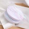 Sheer Tulle Ribbon 3.8 Yards Craft Decorative Ribbon Iridescent Tulle Ribbon Roll for Flowers