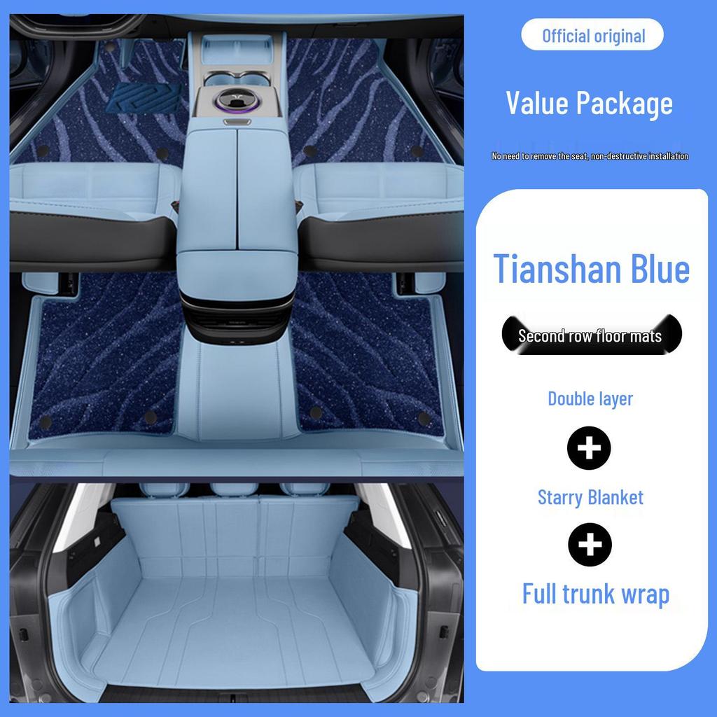 Eco-Friendly Leather Floor Mats for Hongqi Tiangong 08: Full Coverage Interior Protection