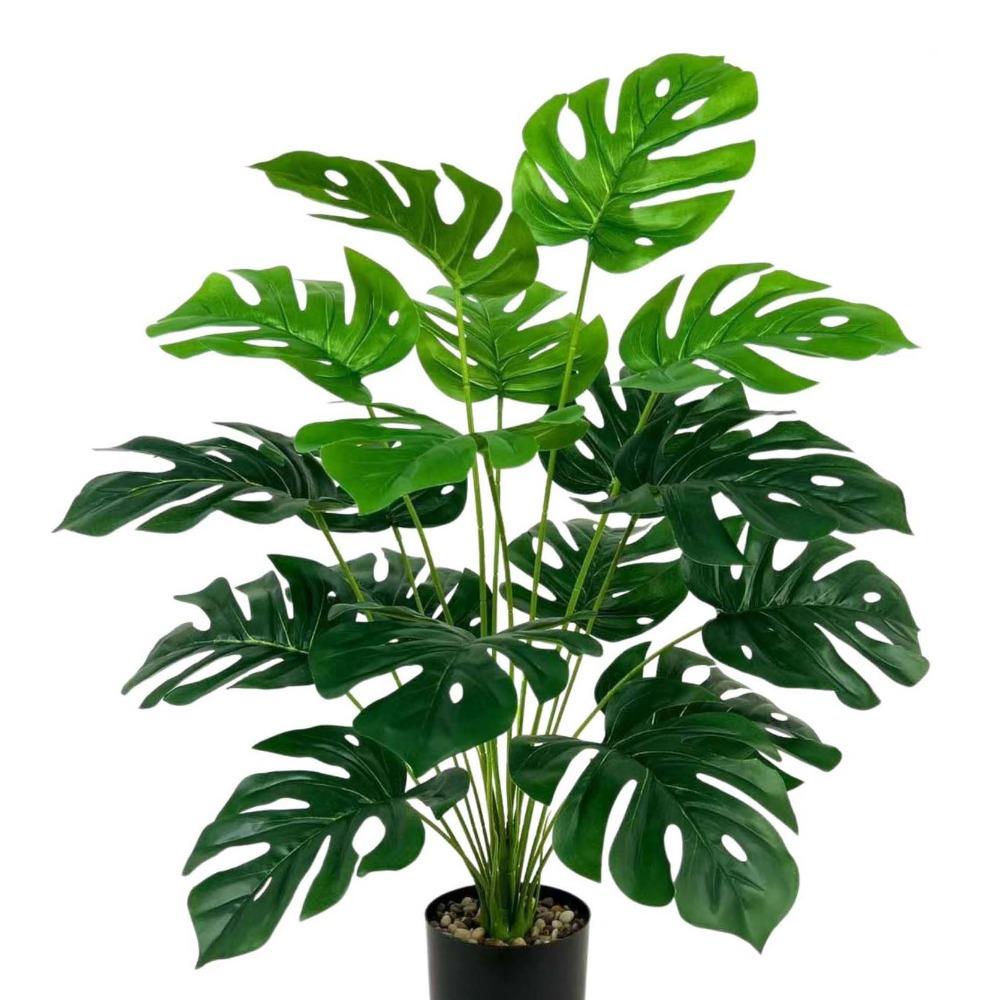 55cm Artificial Plant 12/18 Leaves Fern Plant Bundle Large Size Fake Palm Plant  Wall Decoration