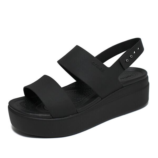 CrocS Brooklyn Low Women S Wedge SandalS Summer ShoeS Black 206453 060