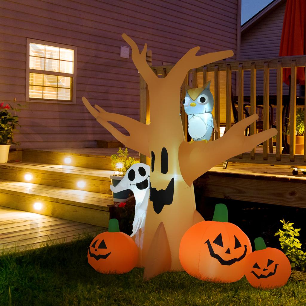 Halloween Inflatable Spooky Ghost Air Figure Light-up Decoration 120/240 Cm (Inflatable Spooky Tree)