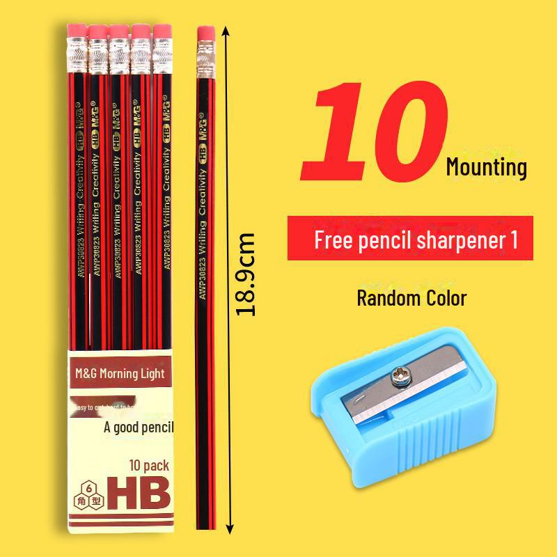 Morning Light HB Lead-Free White Pencil for Kindergarten & Primary Students